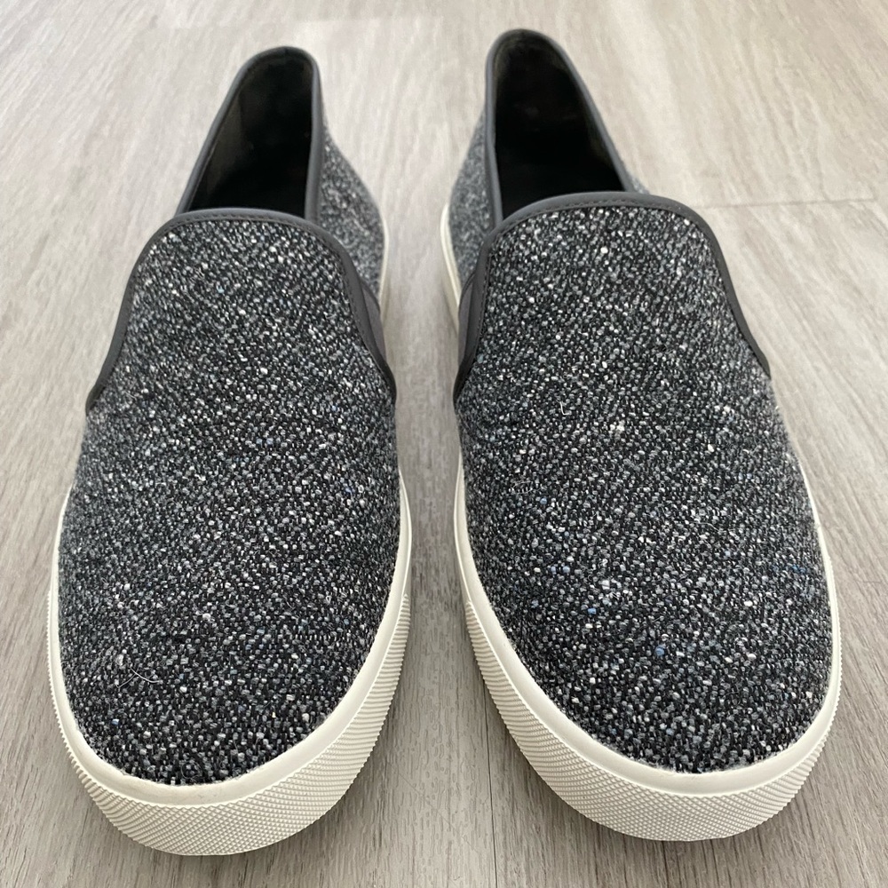 NWT Vince Blair Tweed Slip-on Sneakers